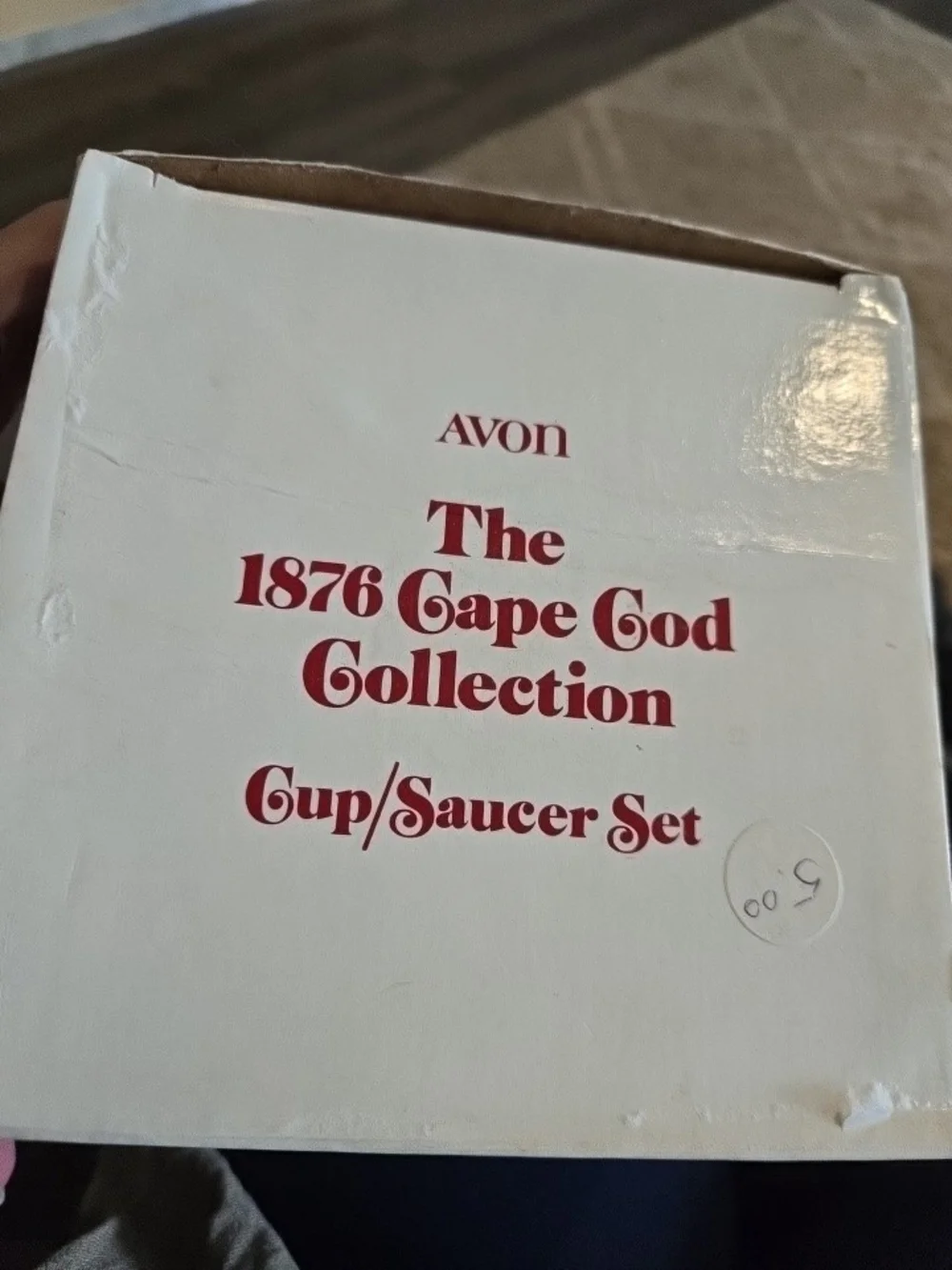 Vintage Avon The 1876 Cape Cod Collection Cup and Saucer/ Lot of 4 SETS NIB